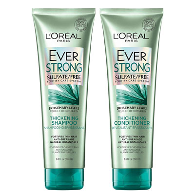 Loreal Paris EverStrong thickening shampoo for thinning hair review