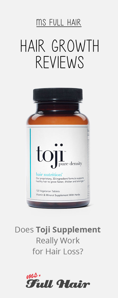 Toji Pure Density Vitamins review for hair growth