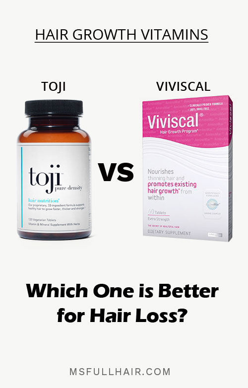 toji vs viviscal hair loss supplements