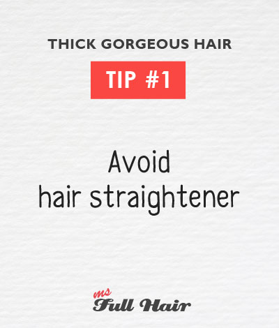Anastasia Sidorova hair care tips 1 avoid hair straightener