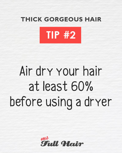 Anastasia Sidorova hair care tips 2 air dry