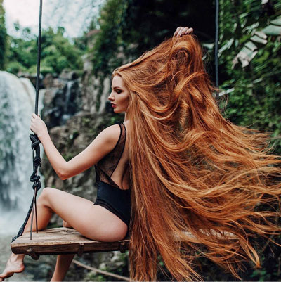 Anastasia Sidorova hair treatement