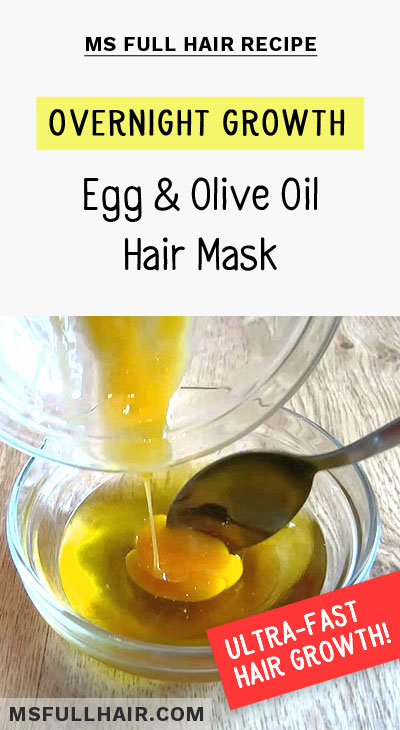 egg olive oil honey hair mask for overnight hair growth