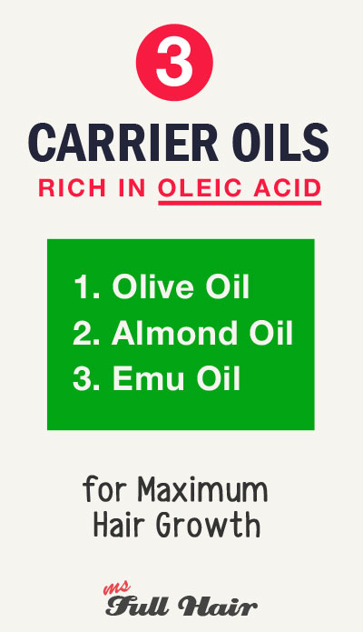 best carrier oils rich in oleic acid for hair growth and skin care