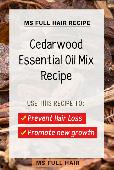 cedarwood oil hair growth recipe