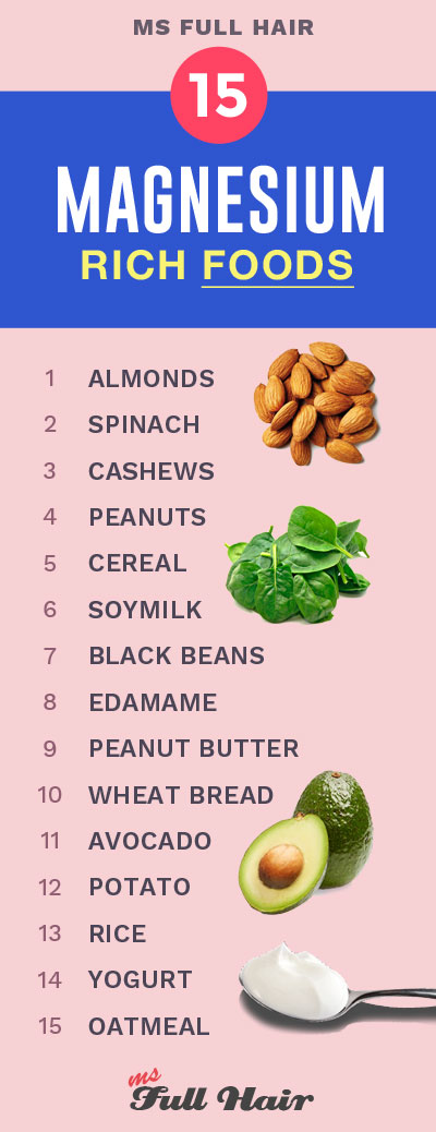 top magnesium rich foods for hair growth