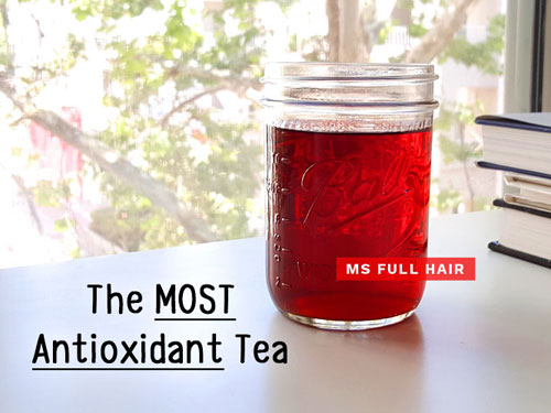the most antioxidant tea for hair growth
