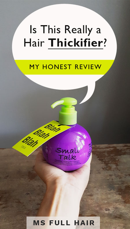 Tigi small talk hair thickening treatment products cream review