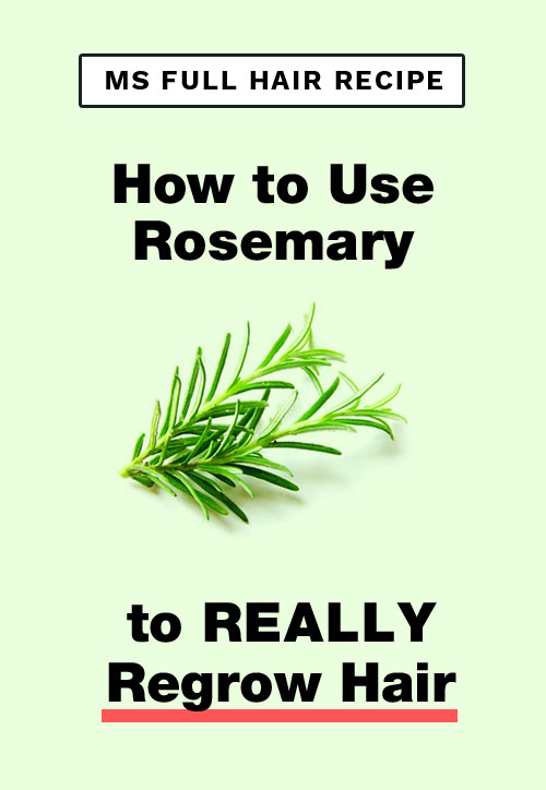 how to use rosemary for hair regrowth