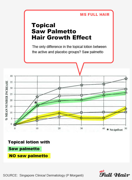 saw palmetto hair regrowth success